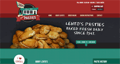 Desktop Screenshot of lehtospasties.com