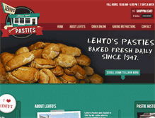 Tablet Screenshot of lehtospasties.com